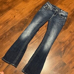 Miss Me Low Rise Boot Cut- Adorable High Quality Jeans- like new